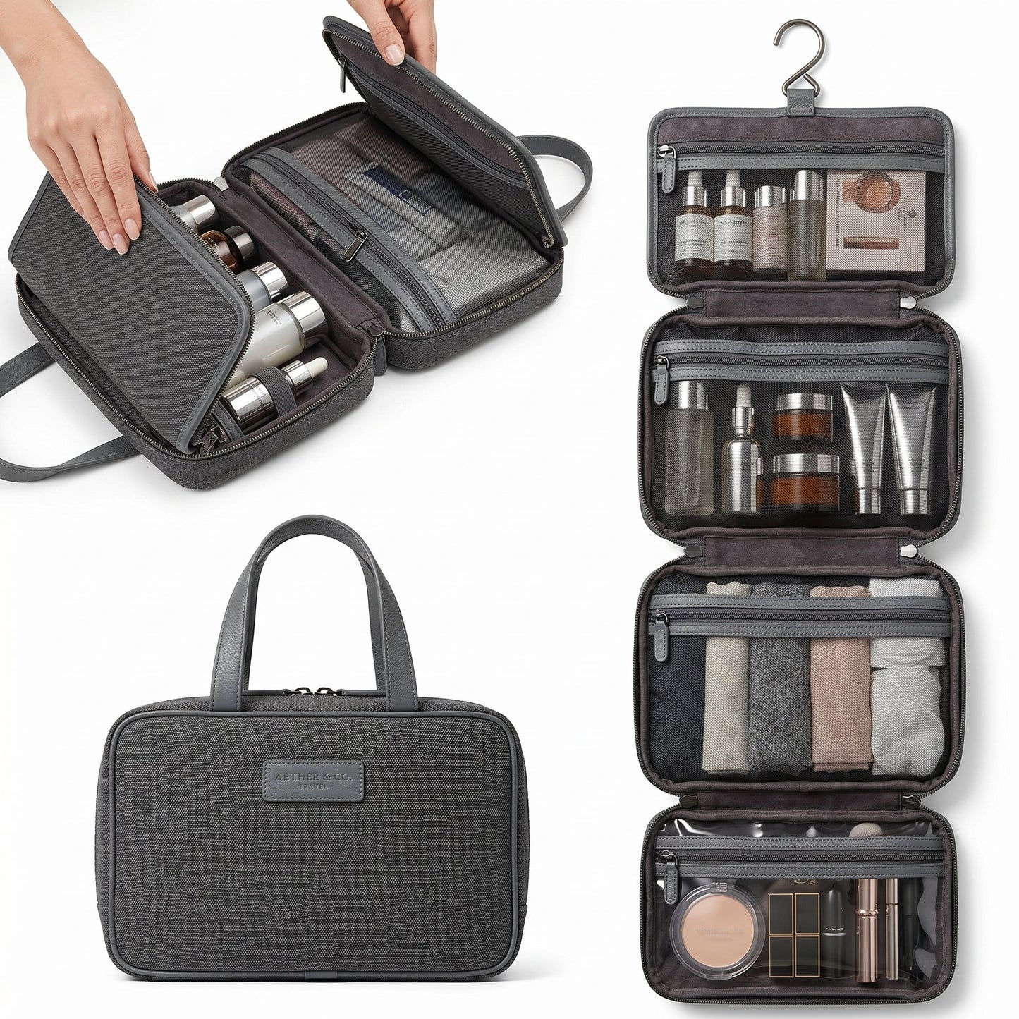 4 Layer Toiletry Bag